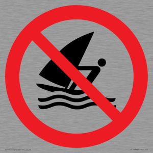 Prohibition: No windsurfing